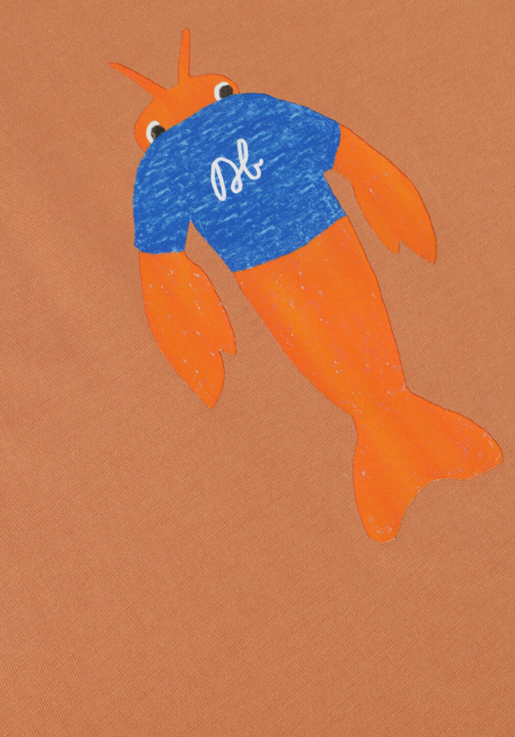 DAILY BRAT T-shirt CRABBY CRAB T-SHIRT en orange - large