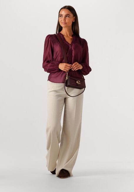 Bordeaux CO'COUTURE  TAFFY SMOCK V-SHIRT - large