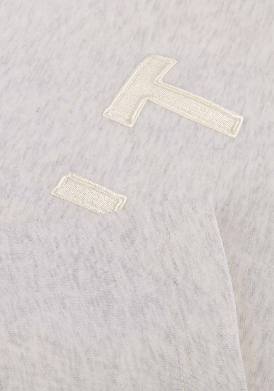 HAUTE L'AMITI&Eacute; Haut HLT SS LOGO SWEAT Gris clair - large