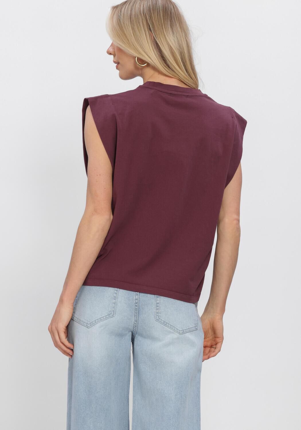 Rode CATWALK JUNKIE Tops & T-shirts FOLDED SHOULDER SINGLET - large