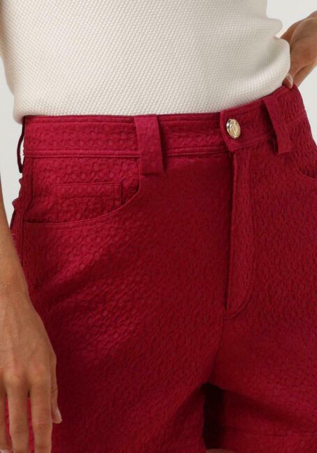VANILIA Pantalon court JAQUARD AJOUR SHORT en rouge - large