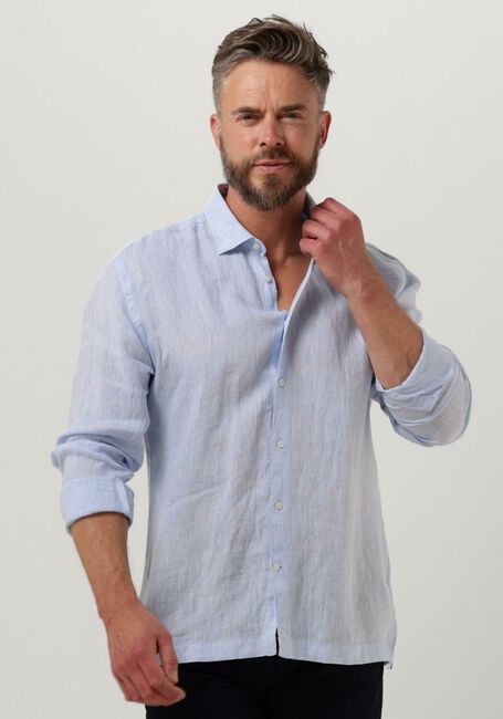 GENTI Chemise décontracté LINNEN S7054-1120 Bleu clair - large