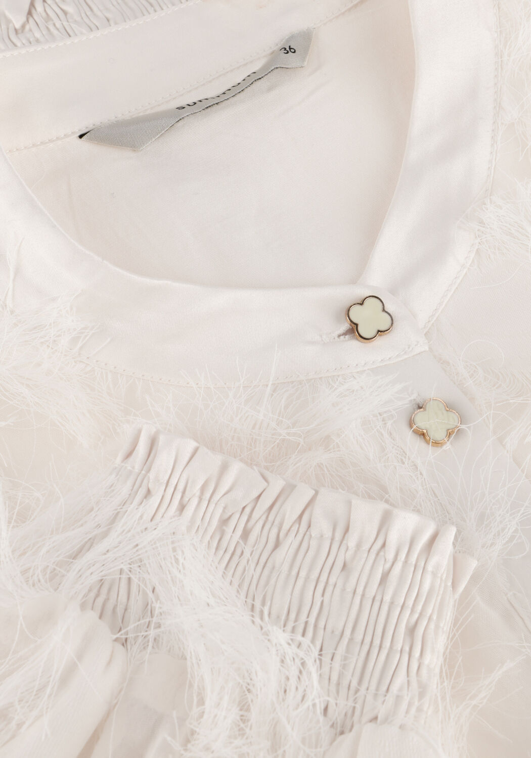 SUMMUM BLOUSE FRINGE FLUFFY Blouses en blanc - large