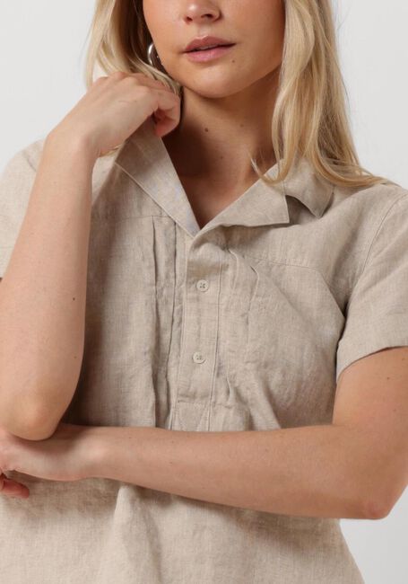 VANILIA LINEN FITTED TOP Blouses Sable - large