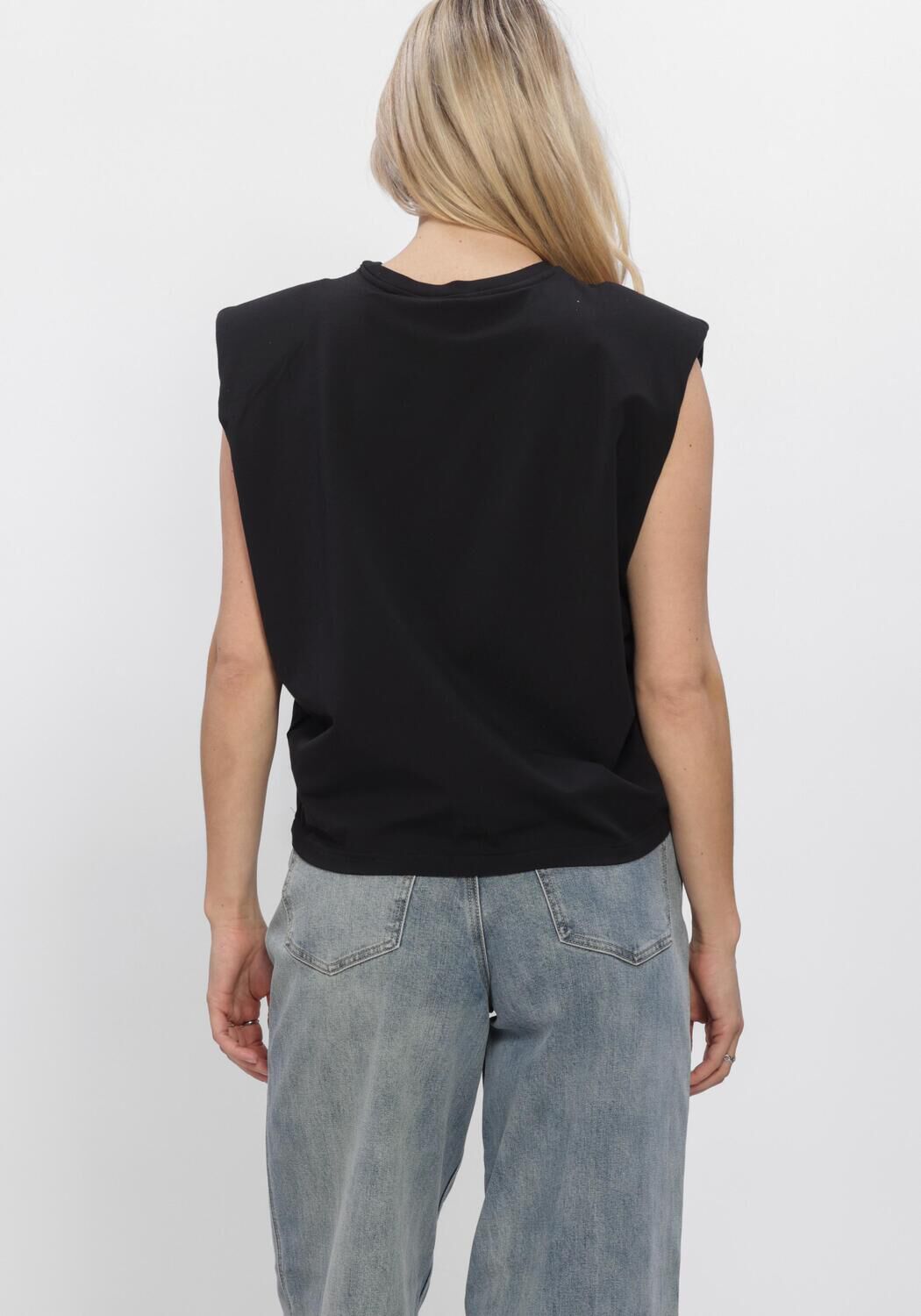 Zwarte GESTUZ Truien/vesten GZKATHRIN MUSCLE TEE - large