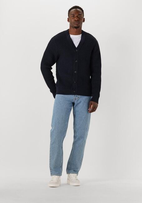 SELECTED MEN Gilet SLH TOM LS KNIT STRUCTURE V-NECK CARDIGAN Bleu foncé - large