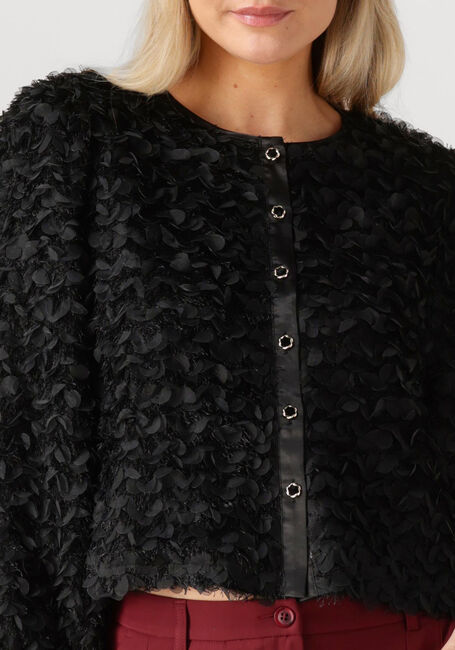 Zwarte SUMMUM Blazers JACKET 3D FLOWERFLUFFY - large