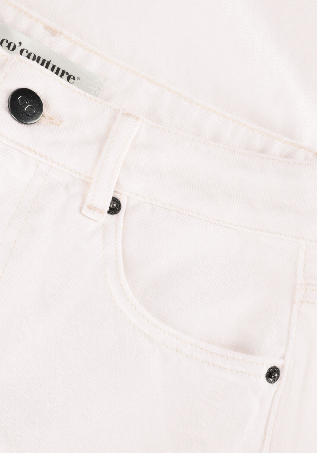 Witte CO'COUTURE Midirok VIKA SLIT DENIM SKIRT - large