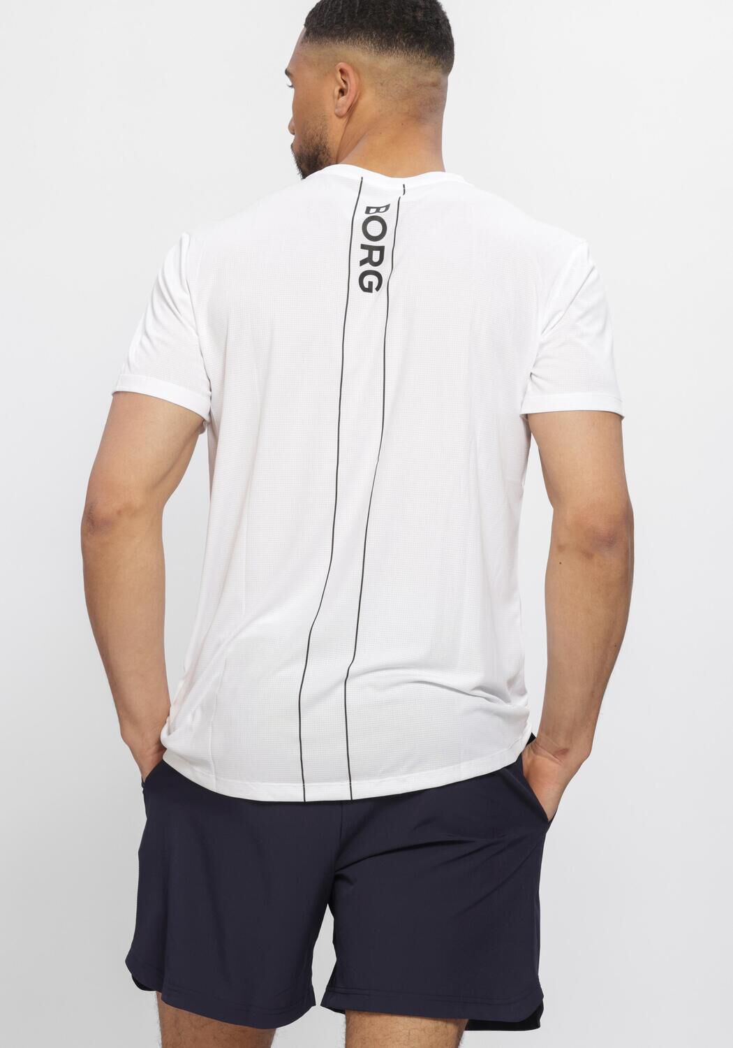 BJORN BORG ACE LIGHT T-SHIRT Polos & T-Shirts en blanc - large