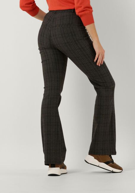 Grijze MINUS Flared broek CARMA CHECK FLARED PANTS - large