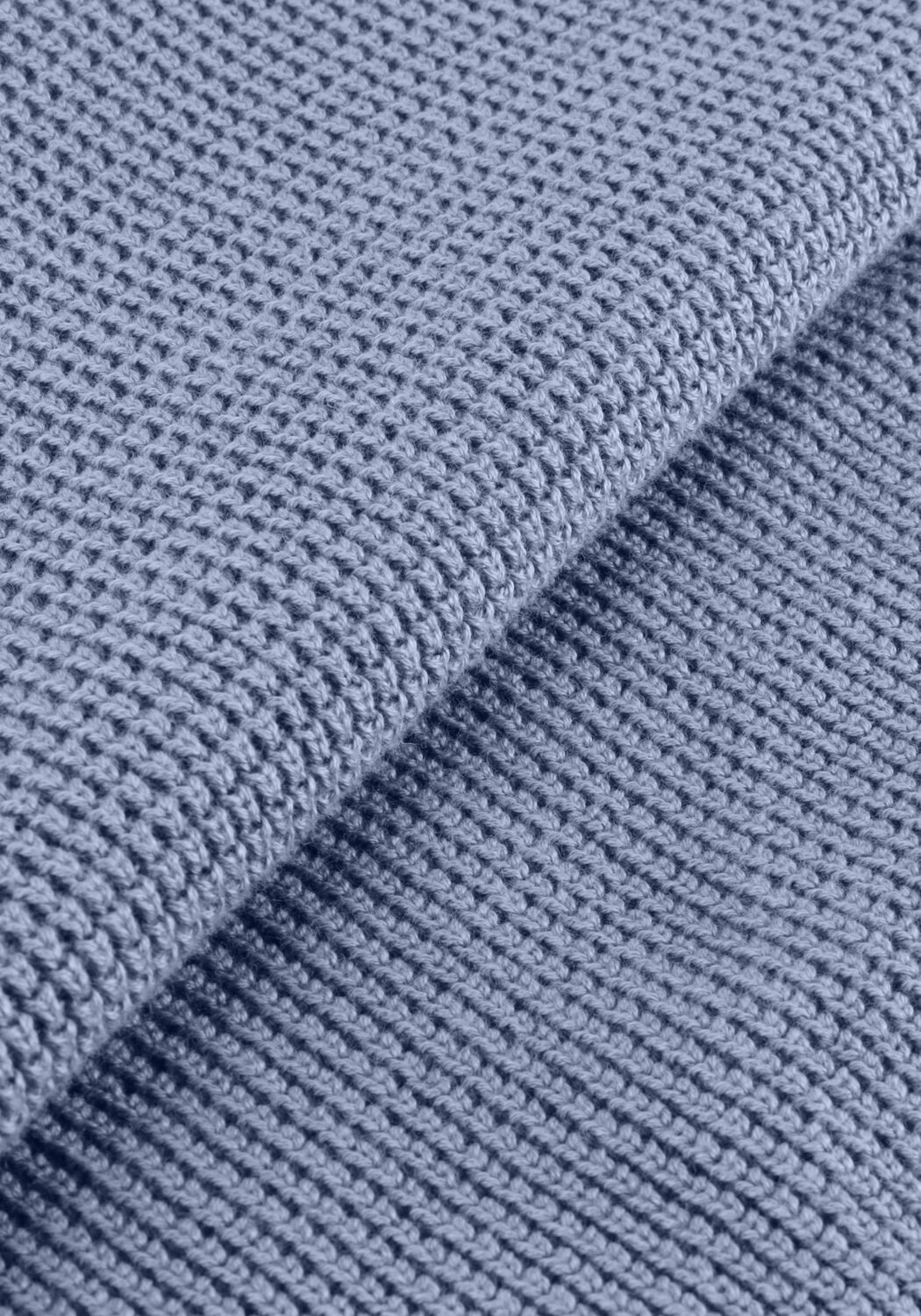 CALVIN KLEIN Pull LS EZ COTTON WAFFLE CREWNK SWTR 9 en bleu - large