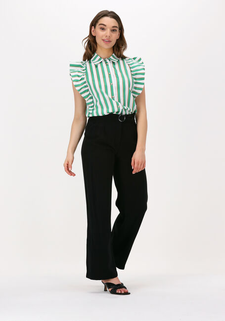 ACCESS STRIPED SHIRT WITH RUFFLE SLEEVES Blouses en vert - large