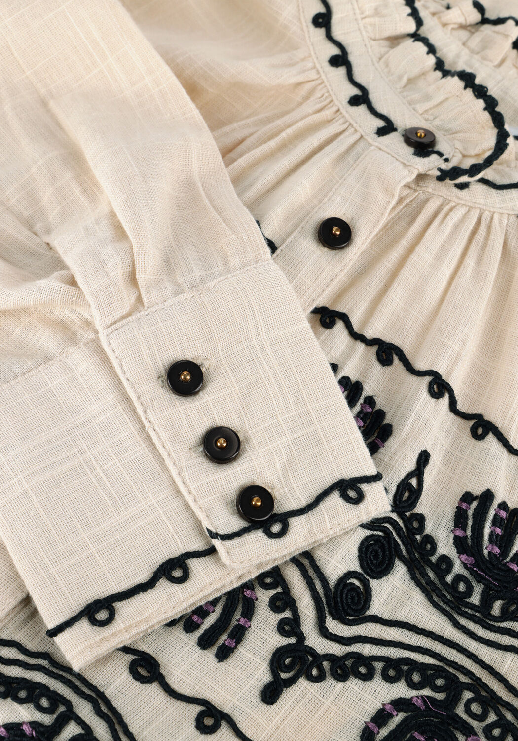 Ecru ANTIK BATIK  NELLY BLOUSE - large