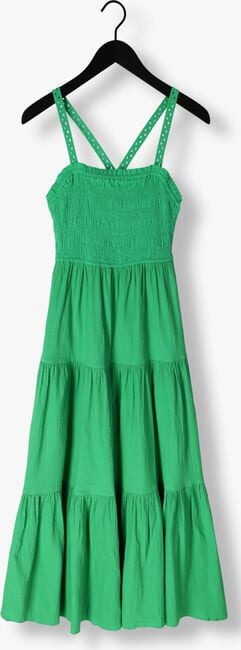 Groene SCOTCH & SODA Maxi jurk MAXI DRESS WITH SMOCK DETAIL - large