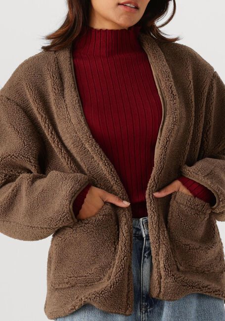 YDENCE Manteau Teddy JACKET SALLY en marron - large
