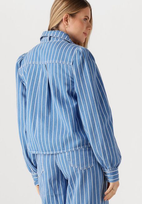 POM AMSTERDAM BLOUSE DENIM STRIPES BLUE Blouses en bleu - large