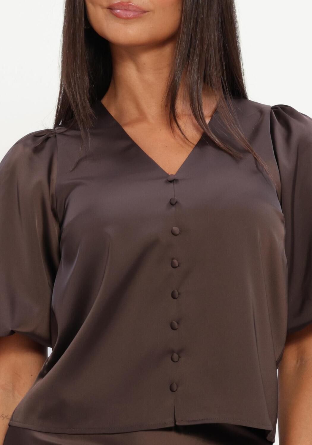 Bruine Y.A.S.  YASPELLA 2/4 V-NECK TOP - large