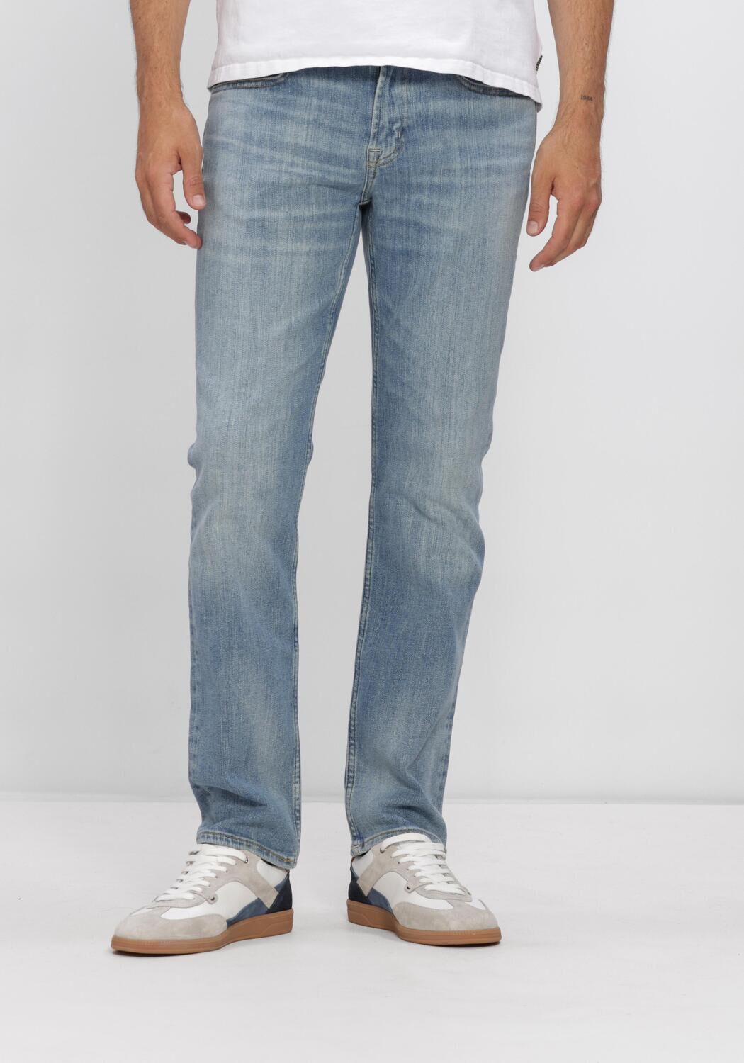 7 FOR ALL MANKIND Straight leg jeans THE STRAIGHT 32" STEELWATER en bleu - large