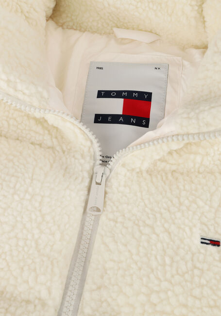 Witte TOMMY JEANS Gewatteerde jas TJW CRP TEDDY ESSENTIAL PUFFER Witte TOMMY JEANS Gewatteerde jas TJW CRP TEDDY ESSENTIAL PUFFER - large