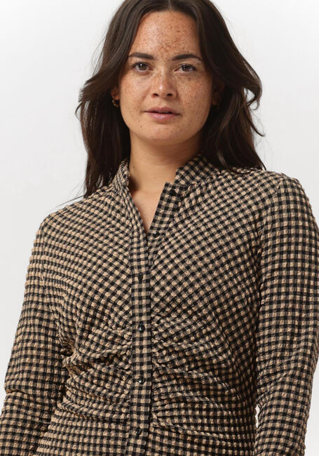 NOTES DU NORD Robe midi EMMI TIGHT DRESS en camel - large