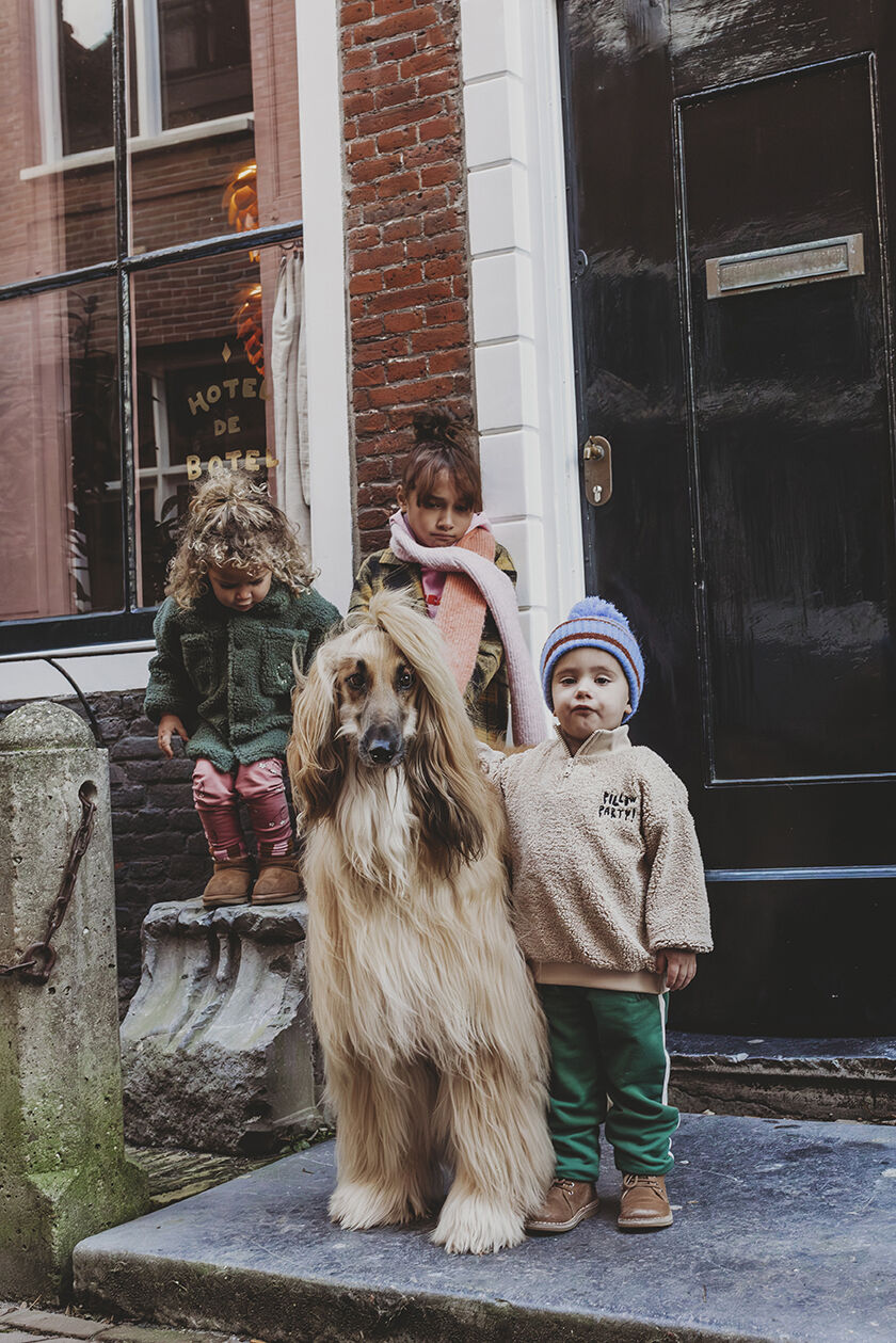 Sproet & Sprout Pull TEDDY ANORAK SWEATSHIRT en beige - large