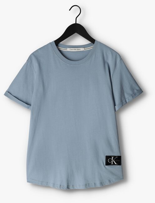 CALVIN KLEIN T-shirt BADGE TURN UP SLEEVE en bleu - large