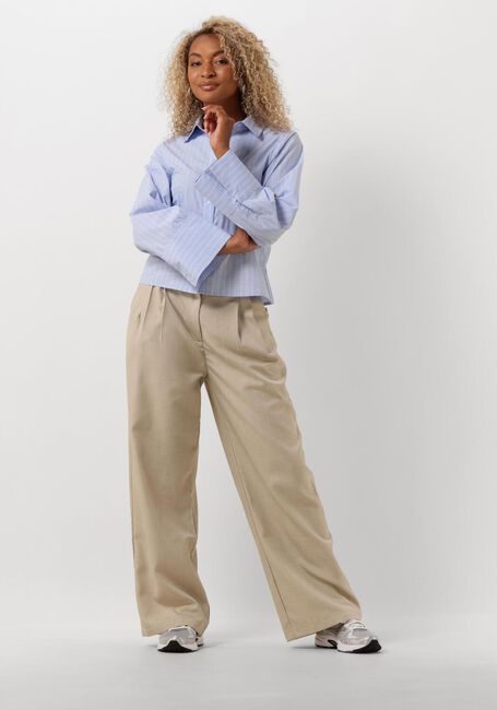 Lichtblauwe NEO NOIR  ROSA STRIPE SHIRT Lichtblauwe NEO NOIR  ROSA STRIPE SHIRT - large