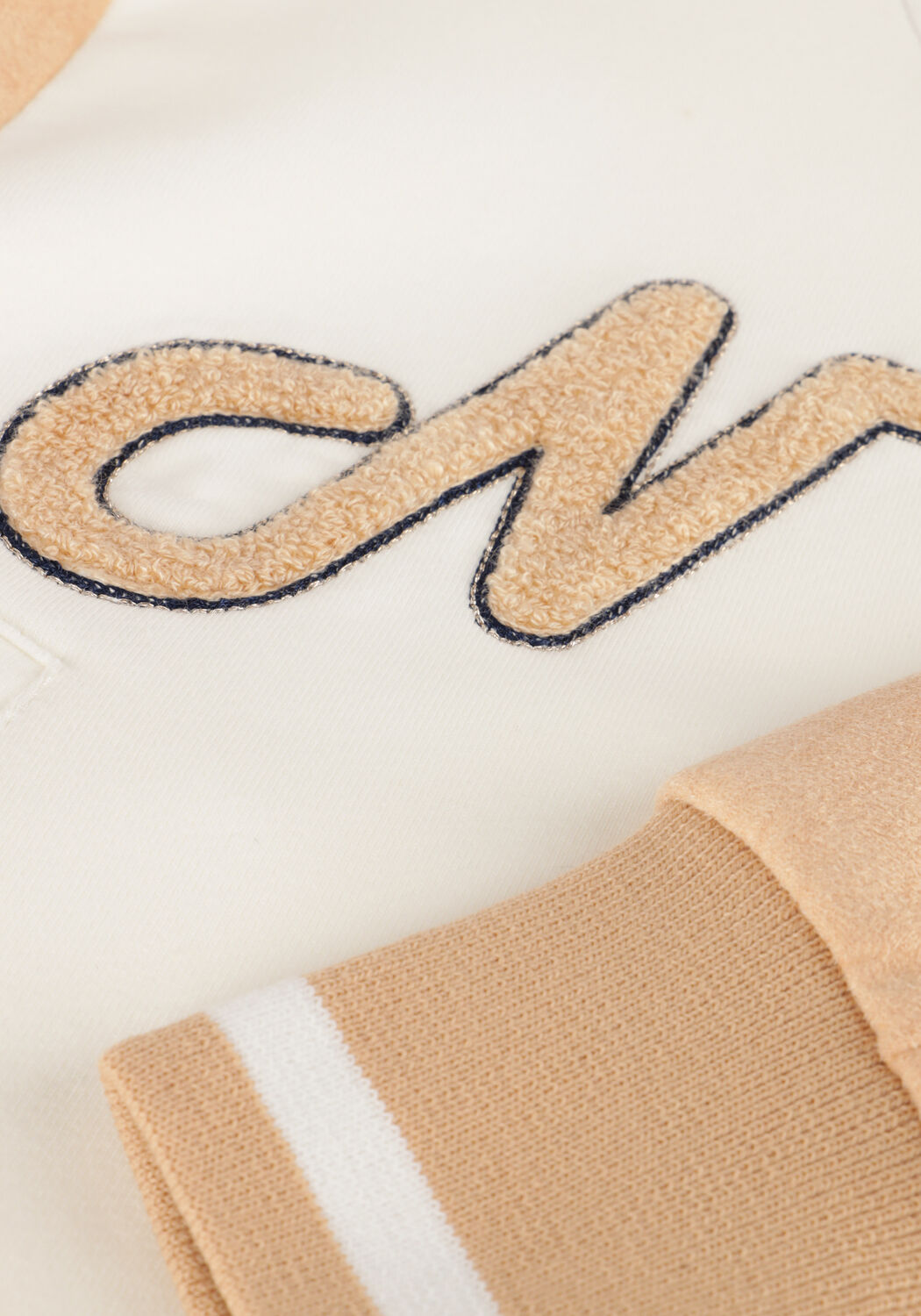 NONO Jack DARSY GIRLS VARSITY SWEAT JACKET WHITE &Eacute;cru - large