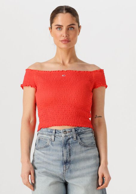 Oranje TOMMY JEANS Top TJW CRP SMOCK TOP - large