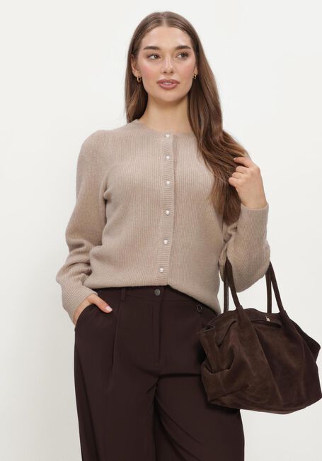 Beige NEO NOIR Trui NUNA KNIT CARDIGAN - large