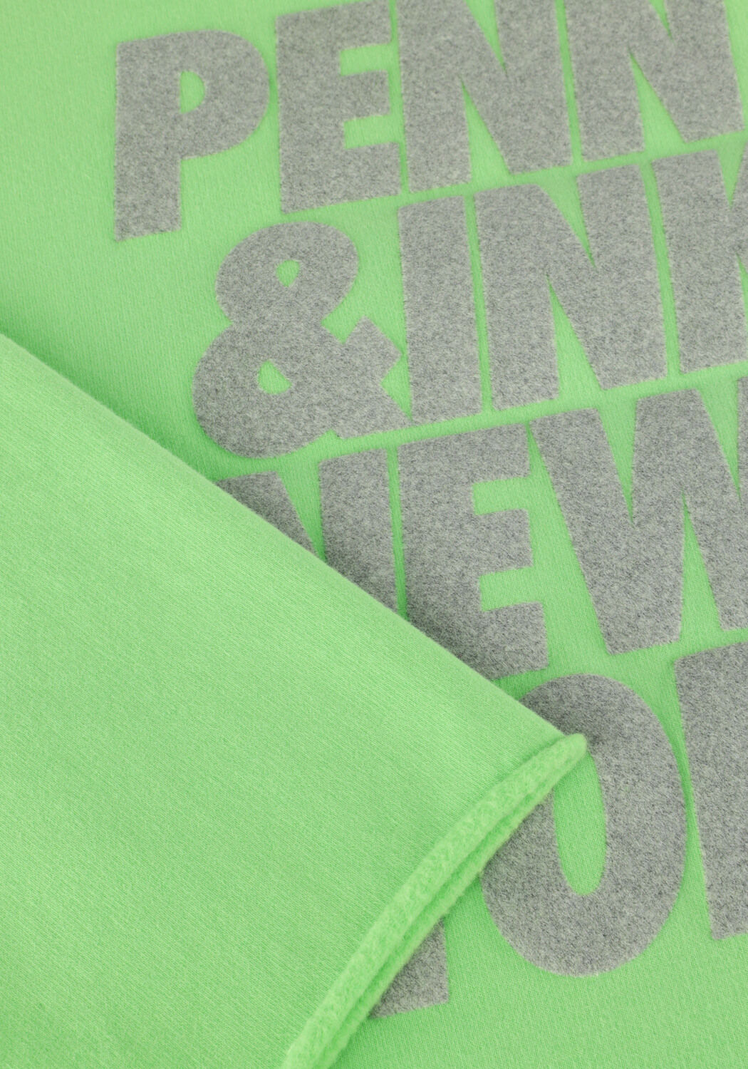 Groene PENN & INK Trui 513 SWEATER PRINT - large
