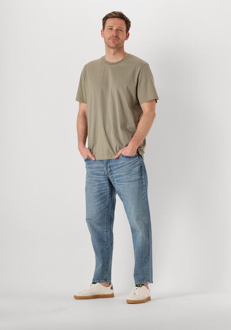 SELECTED MEN T-shirt SLHASPEN SS O-NECK TEE NOOS en vert - large