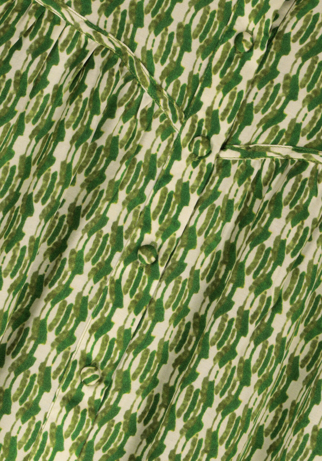 Groene NOTRE-V  NV-BEAU BLOUSE PRINT - large