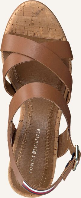 Cognac TOMMY HILFIGER Sandalen CORPORATE WEDGE Cognac TOMMY HILFIGER Sandalen CORPORATE WEDGE - large
