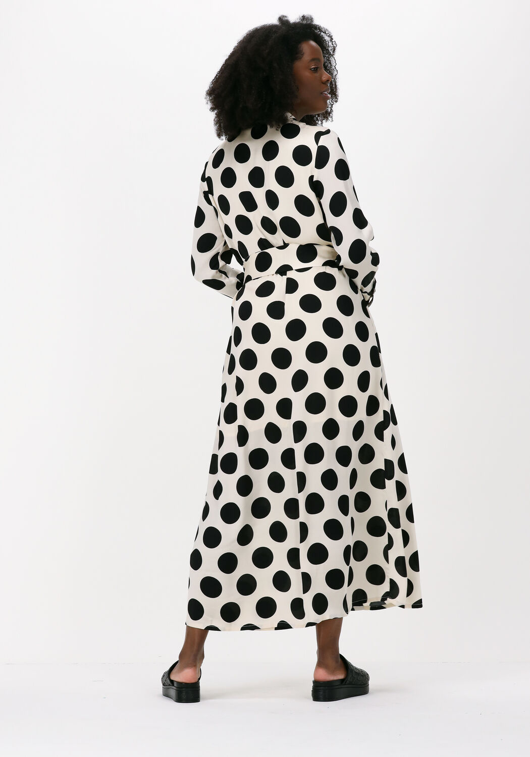 Zwart witte maxi jurk shop