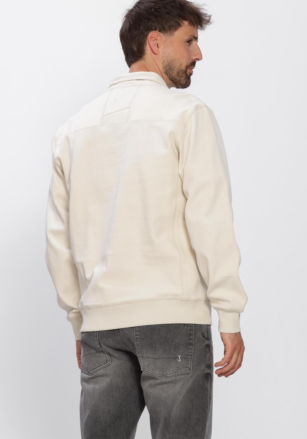 Creme CHASIN Trui RYDER ZIP-UP - large