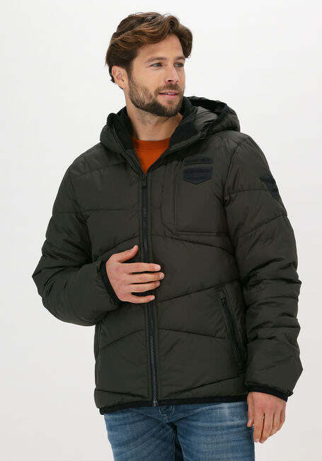 Donkergroene PME LEGEND Gewatteerde jas SHORT JACKET DREAMLIFTER ICON - large