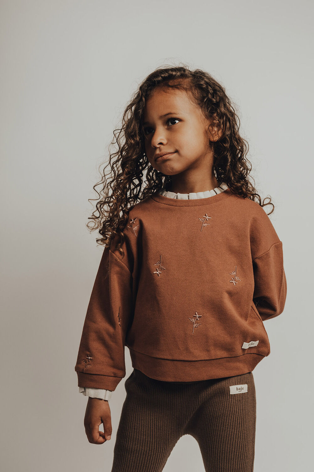 Bruine BAJE STUDIO Sweater CHISEL - large