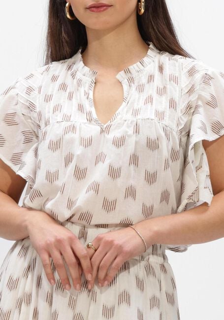 Gebroken wit BY-BAR  DANEE OASE BLOUSE - large