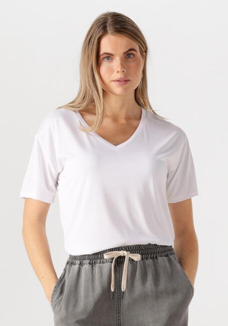 OBJECT T-shirt OBJANNIE RE S/S V-NECK TOP en blanc - large