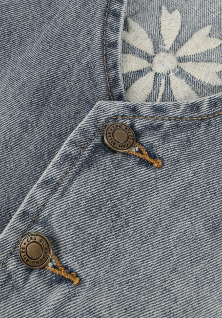 Lichtblauwe RYLEE + CRU Gilet DENIM VEST LIGHT WASHED DENIM - large