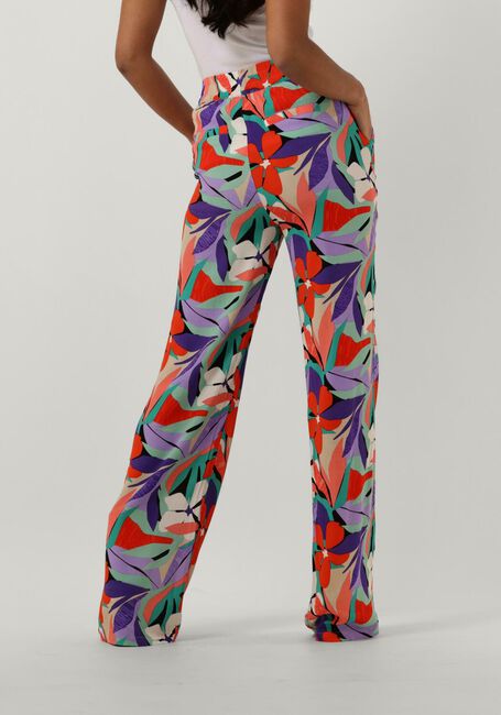 COLOURFUL REBEL Pantalon large MELODY BIG FLOWER STRAIGHT PANTS en multicolore - large