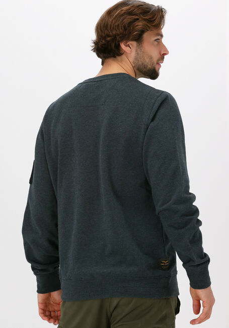 Grijze PME Sweater LONG R-NECK BRUSHED SWE |