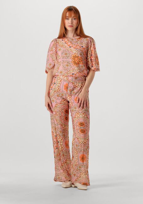 Oranje OBJECT Wijde broek OBJHOLLY HW PANT 138 - large