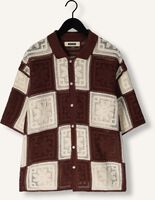 Bruine WOODBIRD Casual overhemd WBBANKS CROCHET KNIT Bruine WOODBIRD Casual overhemd WBBANKS CROCHET KNIT - medium