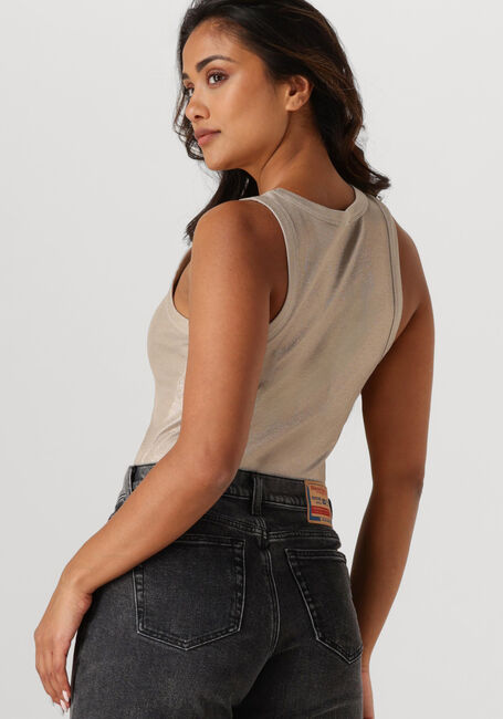 SUMMUM T-shirt RIB TANKTOP COTTON RIB en beige - large