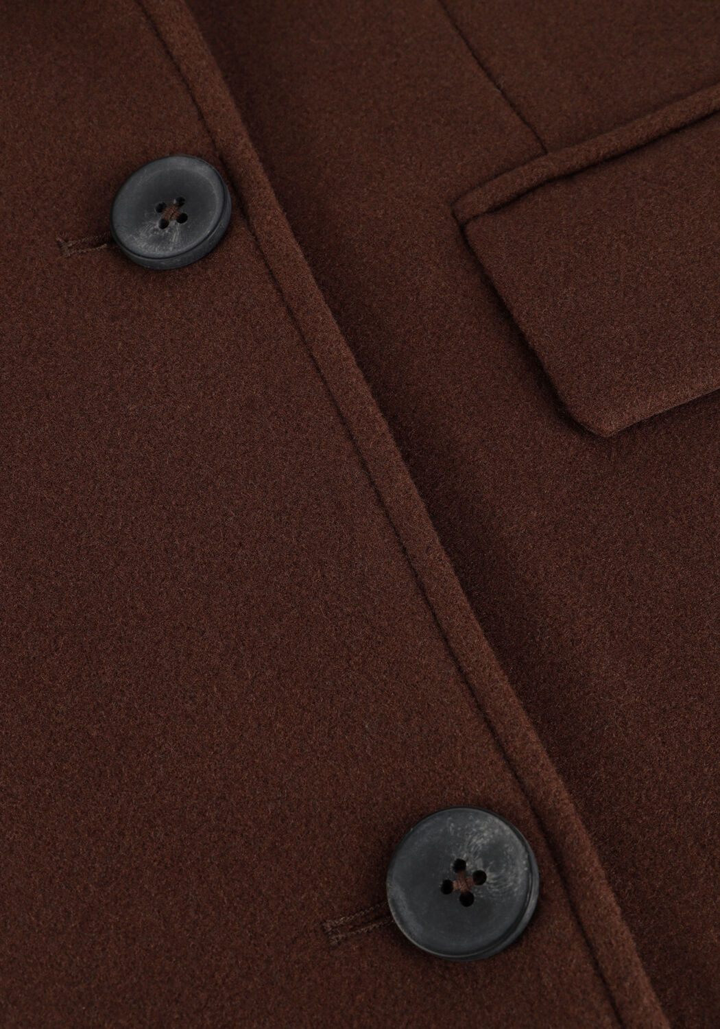 EDITED Manteau OVERSIZE HAIMA COAT en marron - large