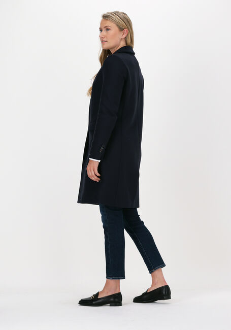 Donkerblauwe TOMMY HILFIGER Mantel TH ESS WOOL BLEND CLASSIC COAT - large