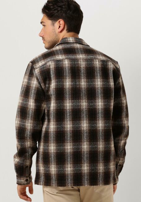 ANERKJENDT Surchemise AKLION HEAVY CHECK OVERSHIRT en marron - large