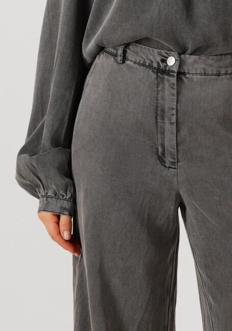 Donkergrijze SIMPLE Wijde broek WV-TENCEL-TWILL-25-3 - large